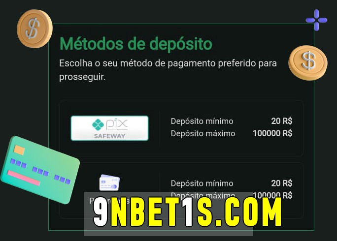 O cassino 9nbet1 bet oferece uma grande variedade de métodos de pagamento